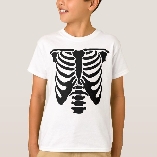 SKELETON - Rib Cage and Spinal Chord T-shirt (Framsida)