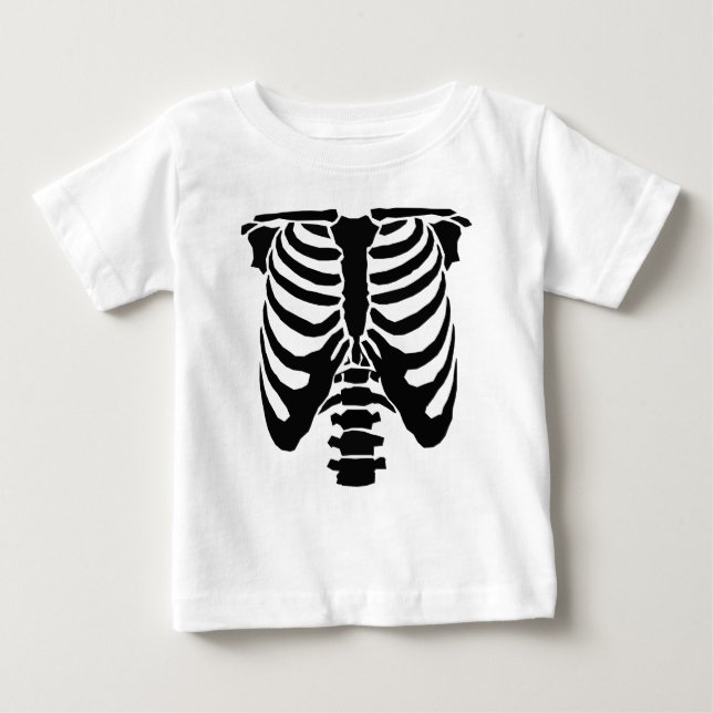 SKELETON - Rib Cage and Spinal Chord T-shirt (Framsida)