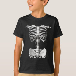Skeleton Rib Cage Halloween Costume Gifts För mana T Shirt