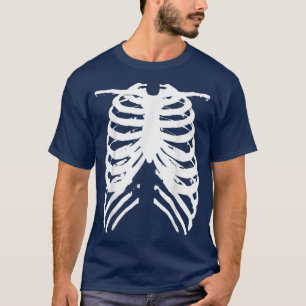 Skeleton Ribcage Halloween T Shirt