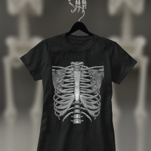 Skeleton Ribs Easy Halloween Costume Boys T-Shirt