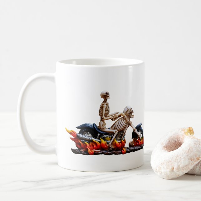 Skeleton Rider Kaffemugg (Med munk)