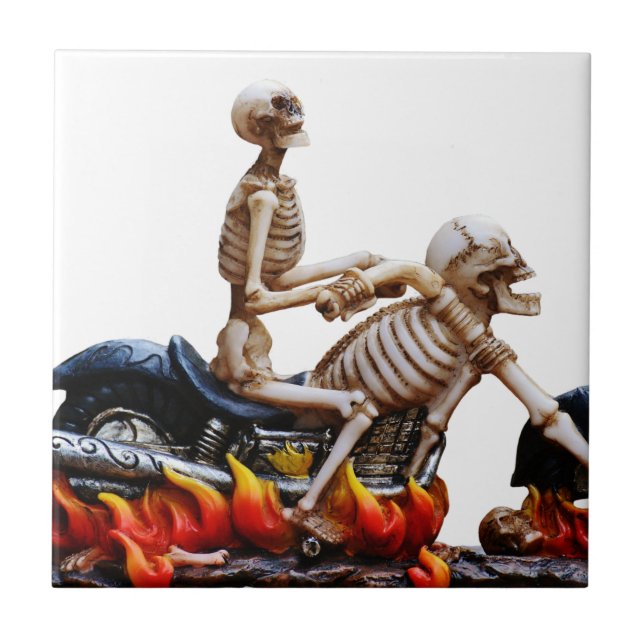 Skeleton Rider Kakelplatta (Framsidan)