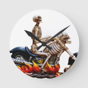 Skeleton Rider Rund Klocka