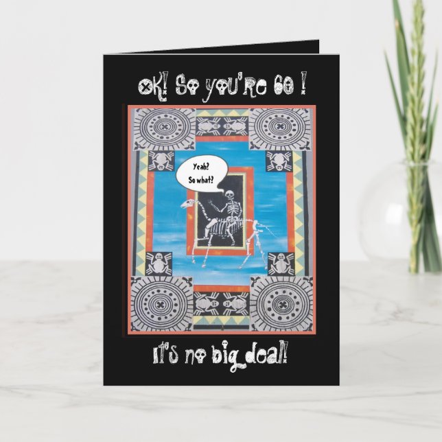 Skeleton Riding a Horse Kort (Framsida)