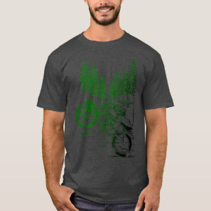 Skeleton Riding a Wheelie Stunt Motoc T Shirt