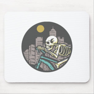Skeleton Riding Bicycle Musmatta