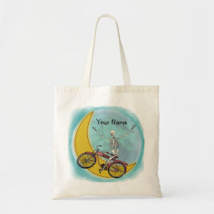 Skeleton Riding Bike Tygkasse