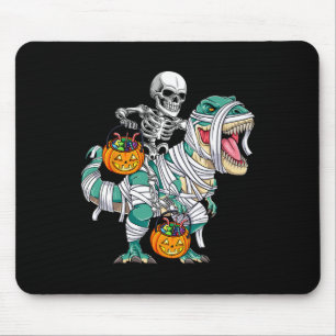 Skeleton Riding Dinosaur T Rex Roligt Kids Boys Ha Musmatta