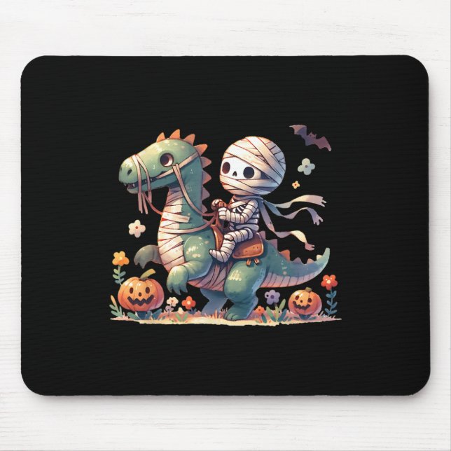 Skeleton Riding Dragon Halloween Pumpkin Theme Kid Musmatta (Framsidan)