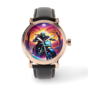 Skeleton Riding genom brandgrottan Armbandsur