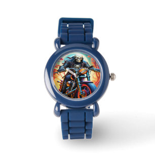 Skeleton Riding genom brandgrottan Armbandsur