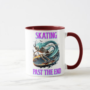 Skeleton Riding in helvetet Mugg