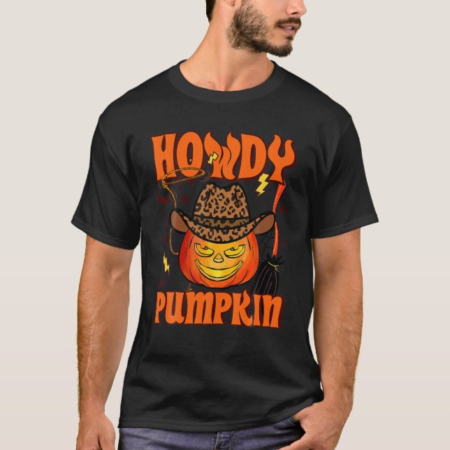 Skeleton Riding Mummy Dinosaur T Rex Halloween Rol Shirt (Framsida)