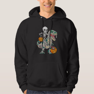 Skeleton Riding Rex Mummy Dinosaur Kids Trick elle Hoodie