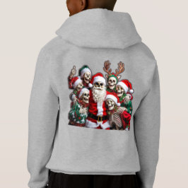 Skeleton Santa Christmas Group Photo – Festive 3D T Shirt