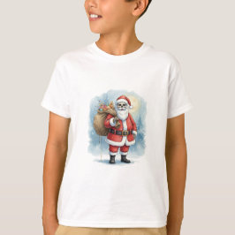 Skeleton Santa Claus T Shirt