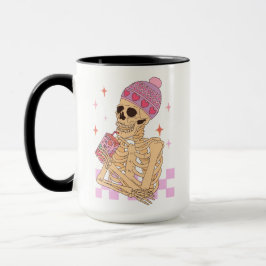Skeleton Self Kärlek Juice Sarcastic Valentine's d Mugg