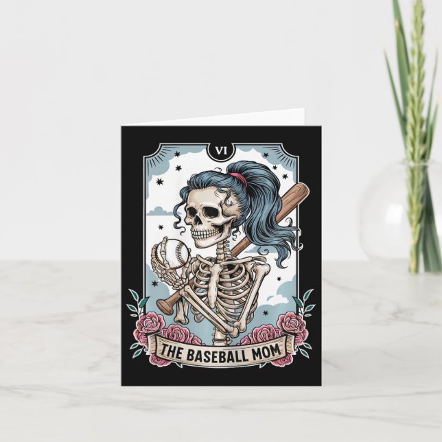 Skeleton Sell Mamma Tarot Card Mamma Mors dag Kort (Framsida)