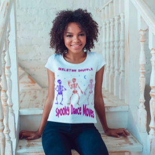 Skeleton Shuffle Spooky Dance Moves T Shirt