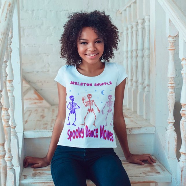 Skeleton Shuffle Spooky Dance Moves T Shirt (Skapare uppladdad)