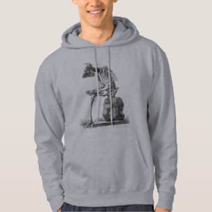 Skeleton Sitta Anatomy Illustraiton Hoodie