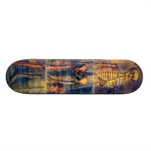 Skeleton Skateboard Bräda 19,5 Cm