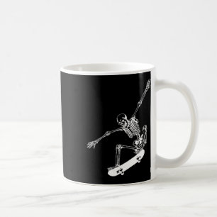 Skeleton Skateboard Skull Halloween Skateboarding Kaffemugg