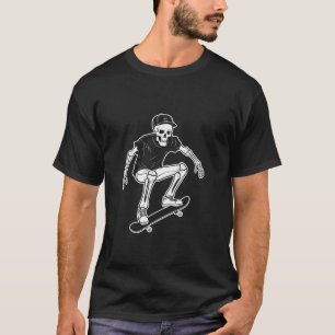 Skeleton Skateboarder Punk Sten Halloween Skull Ca T Shirt
