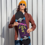 SKELETON SKATEBOARDING "BONE TO BE VILD" SKATEBOAR MINI SKATEBOARD BRÄDA 18,5 CM<br><div class="desc">SKELETON SKATEBOARDING UPSIDE DOWN SKATEBOARD</div>
