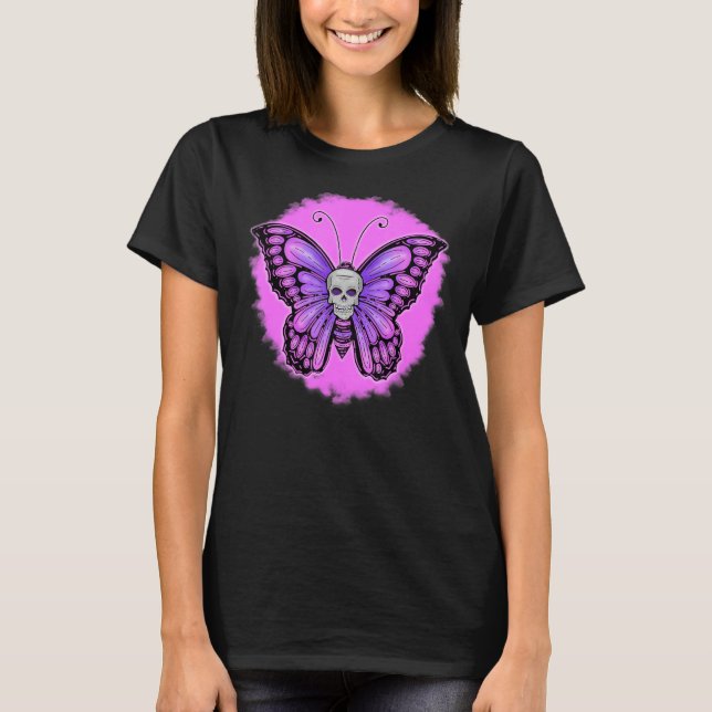Skeleton Skeleton Skäleton Scary Day T Shirt (Framsida)