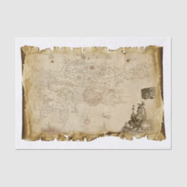 Skeleton Skull Bones Flagga Decoupage för gamla Pi