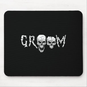 - Skeleton Skull Halloween Bröllop Bachelor Musmatta