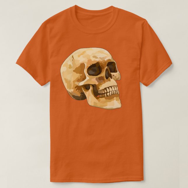 Skeleton Skull T Shirt (Design framsida)