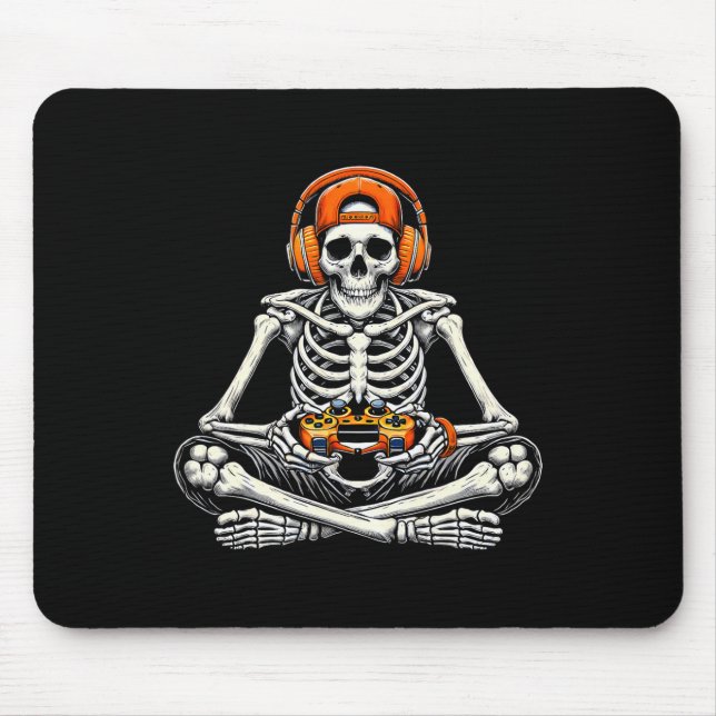 Skeleton Skull Video Game Gamer Manar Boys Hallowe Musmatta (Framsidan)