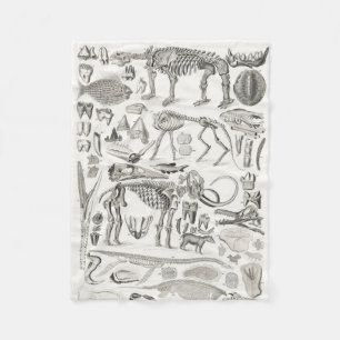 Skeleton Skulldjur Halloween Fleecefilt