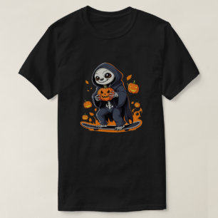 Skeleton Sloth Vampire halloween Unique & Spooky T Shirt