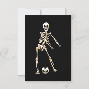 Skeleton Socer Halloween Flossing Dance Cosplay Inbjudningar