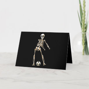 Skeleton Socer Halloween Flossing Dance Cosplay Kort