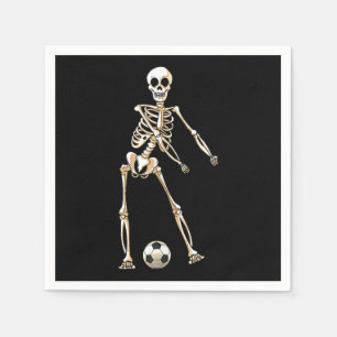 Skeleton Socer Halloween Flossing Dance Cosplay Pappersservett