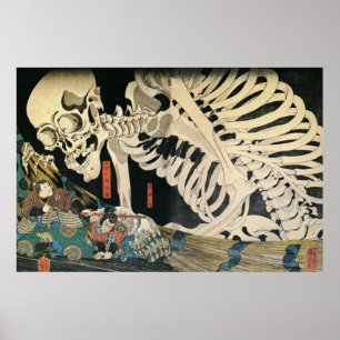 Skeleton Specter by Kuniyoshi Utagawa Poster