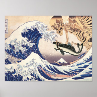 Skeleton-spektret vid den Underbara vågen Poster