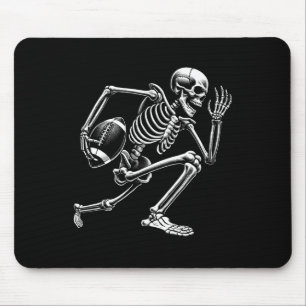 Skeleton spelar fotboll Halloween Skull Älskare Musmatta