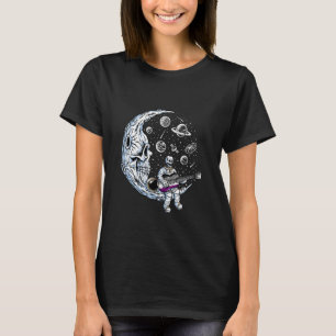 Skeleton Spelar Guitar Asexual LGBT-Q Pride Guita T Shirt