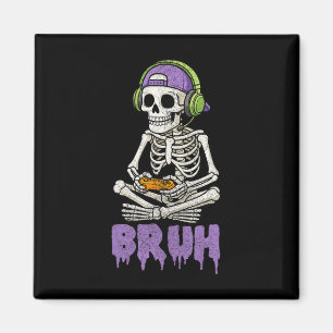 Skeleton-spelaren Tonåring Boys Video Gaming Magnet