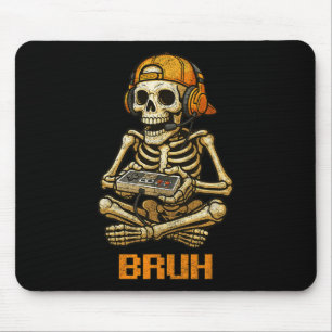 Skeleton-spelaren Tonåring Boys Video Gaming Musmatta