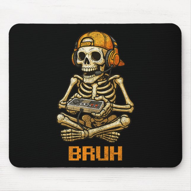 Skeleton-spelaren Tonåring Boys Video Gaming Musmatta (Framsidan)