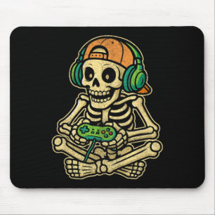 Skeleton-spelaren Tonåring Boys Video Gaming Musmatta