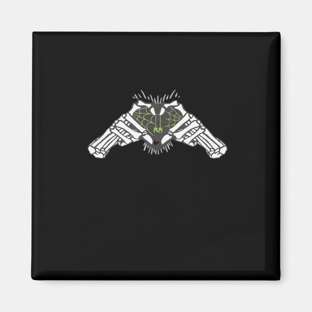 Skeleton Spider Heart Magnet (Framsidan)