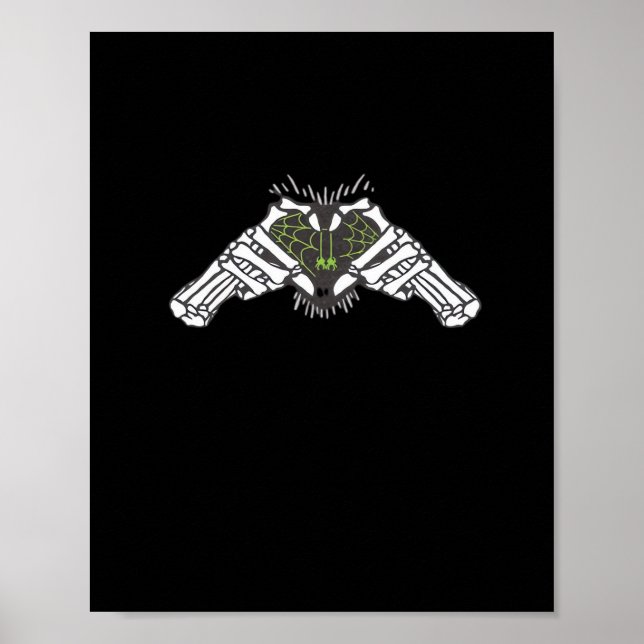 Skeleton Spider Heart Poster (Framsidan)